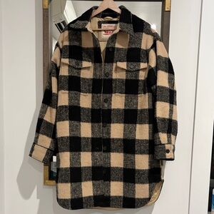 Levi's Checkered Black and Tan Jacket